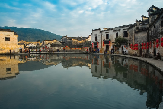中国皖南山区自然风光和古村落