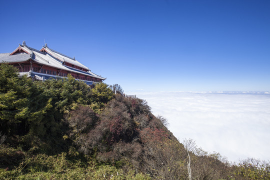 峨眉山金顶云海