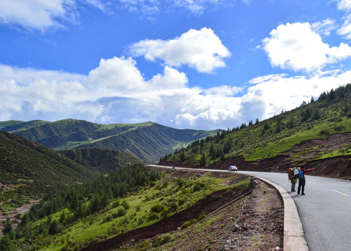 西藏徒步公路旅行骑行