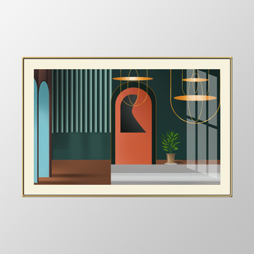 几何装饰画