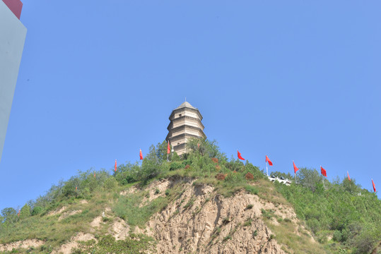 陕西延安宝塔山风景区游客中心