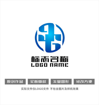 GG字母标志携手共赢logo