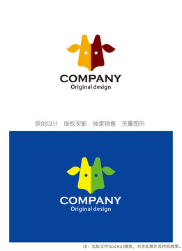 LOGO设计鹿头logo设计