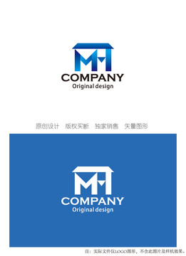MH字母logo设计