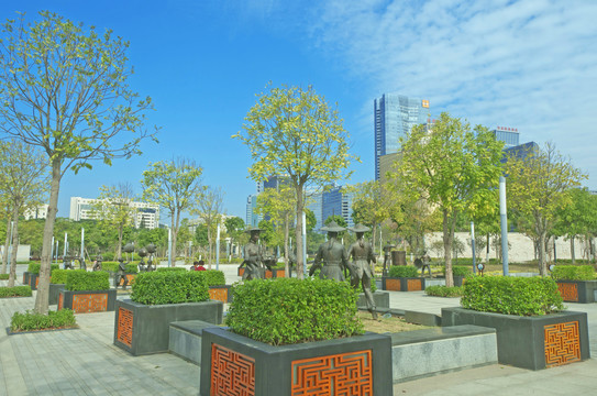 惠州市民广场园林风景
