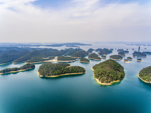 航拍庐山西海风景名胜区