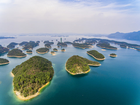 航拍庐山西海风景名胜区