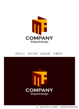 MF字母创意logo设计