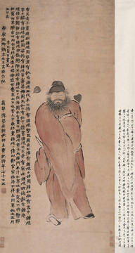 金农醉钟馗图