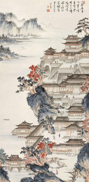 溥儒汉苑图