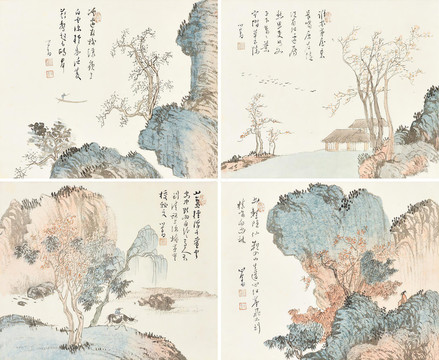 溥儒山水册