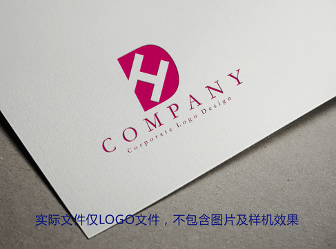 DH字母logo