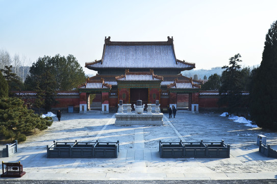 清西陵雪景