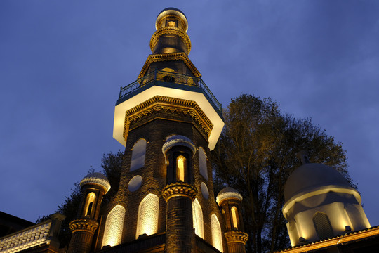 喀什古城夜景