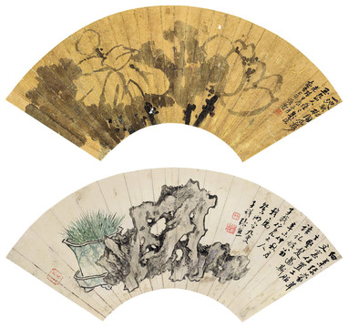 吴昌硕烹茶图