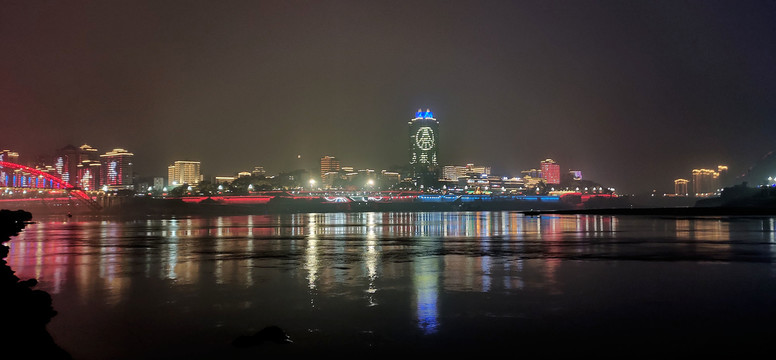 宜宾三江口夜景