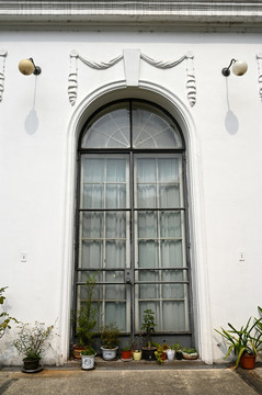 欧式古典别墅落地窗