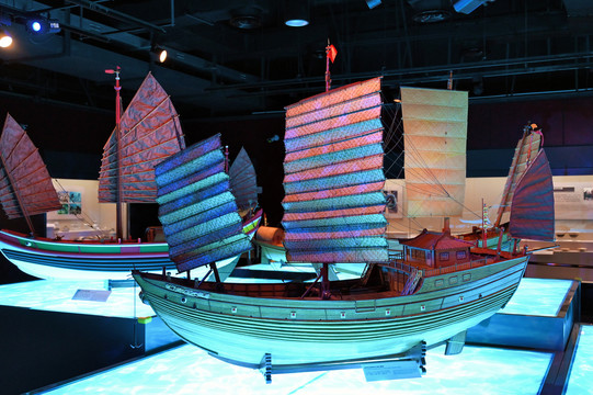 博物馆帆船模型