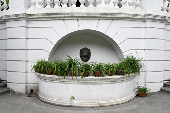 上海工艺美术博物馆欧式建筑特写