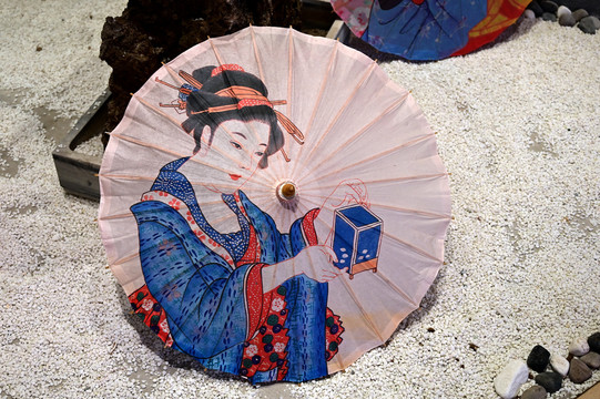 日本浮世绘油纸伞