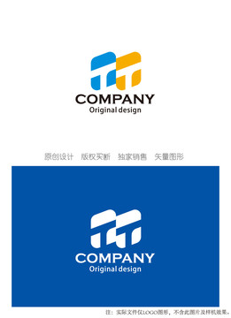 TT字母logo设计