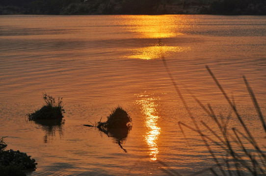 东江夕阳