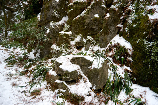 衡山雪景