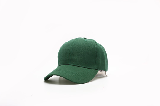 绿色弯沿帽