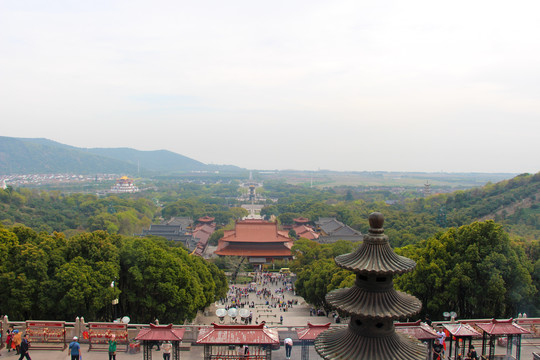 灵山胜境景区全景