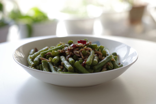 豆角炒肉