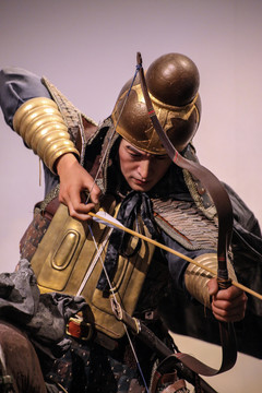 蒙古骑兵蜡像