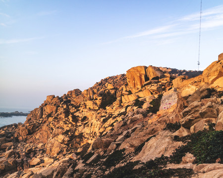 中国福建惠安风车岛石山风景