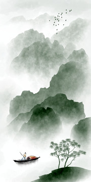 水墨山水风景