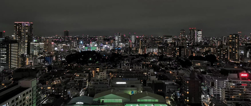 日本东京城市夜景