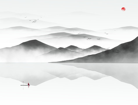 意境山水画
