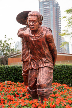 劳动人民铜像雕塑