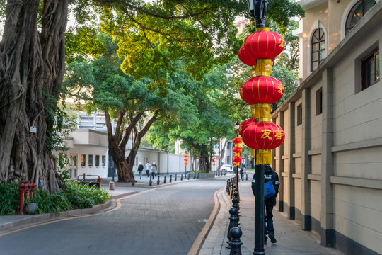 沙面宁静的街道