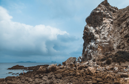 海岛岩石暗礁