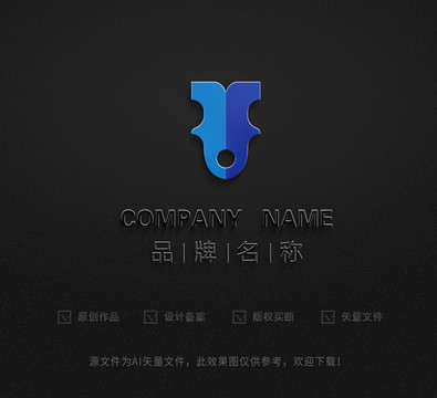 F字母鱼logo