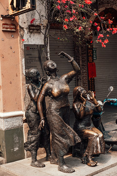 北海老街雕塑