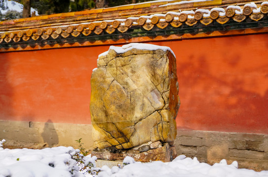 北京天安门故宫雪景