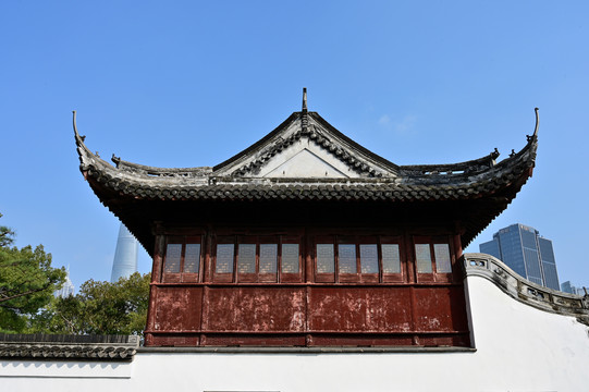 上海豫园古建筑特写