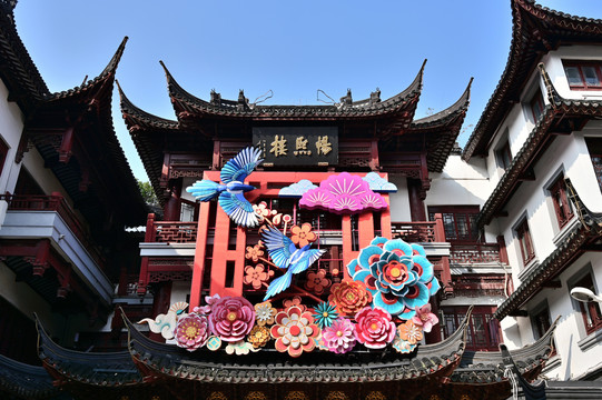 上海城隍庙元宵节彩灯布景