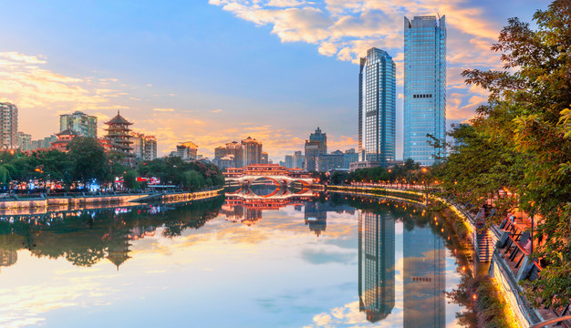 成都安顺廊桥夜景