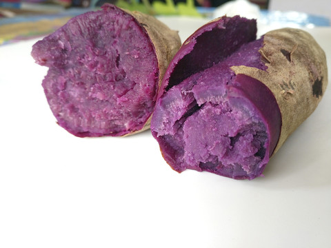 熟紫薯食材