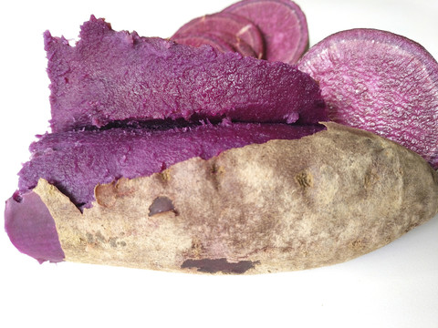 煮熟紫薯