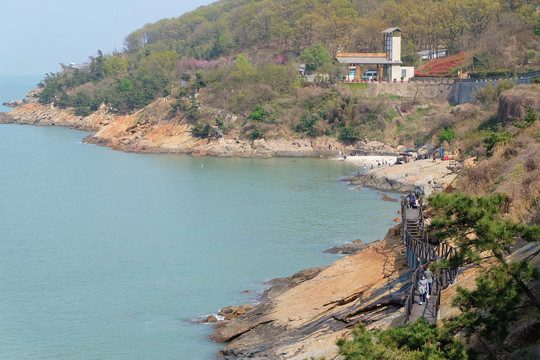 连岛海滨浴场卧龙栈道