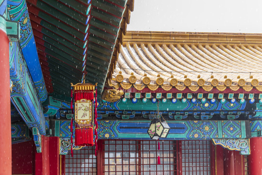 中国北京故宫博物馆元宵节彩灯