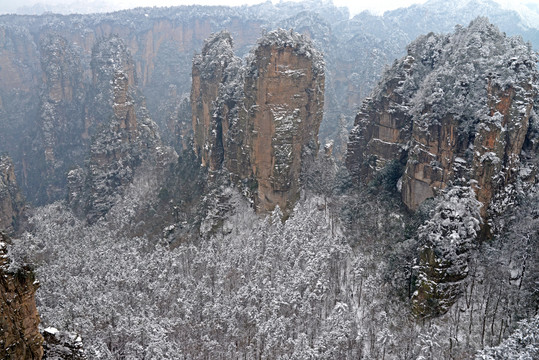 张家界雪景