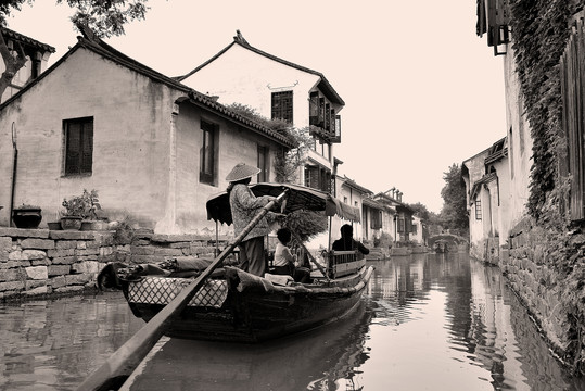 水乡古镇老场景